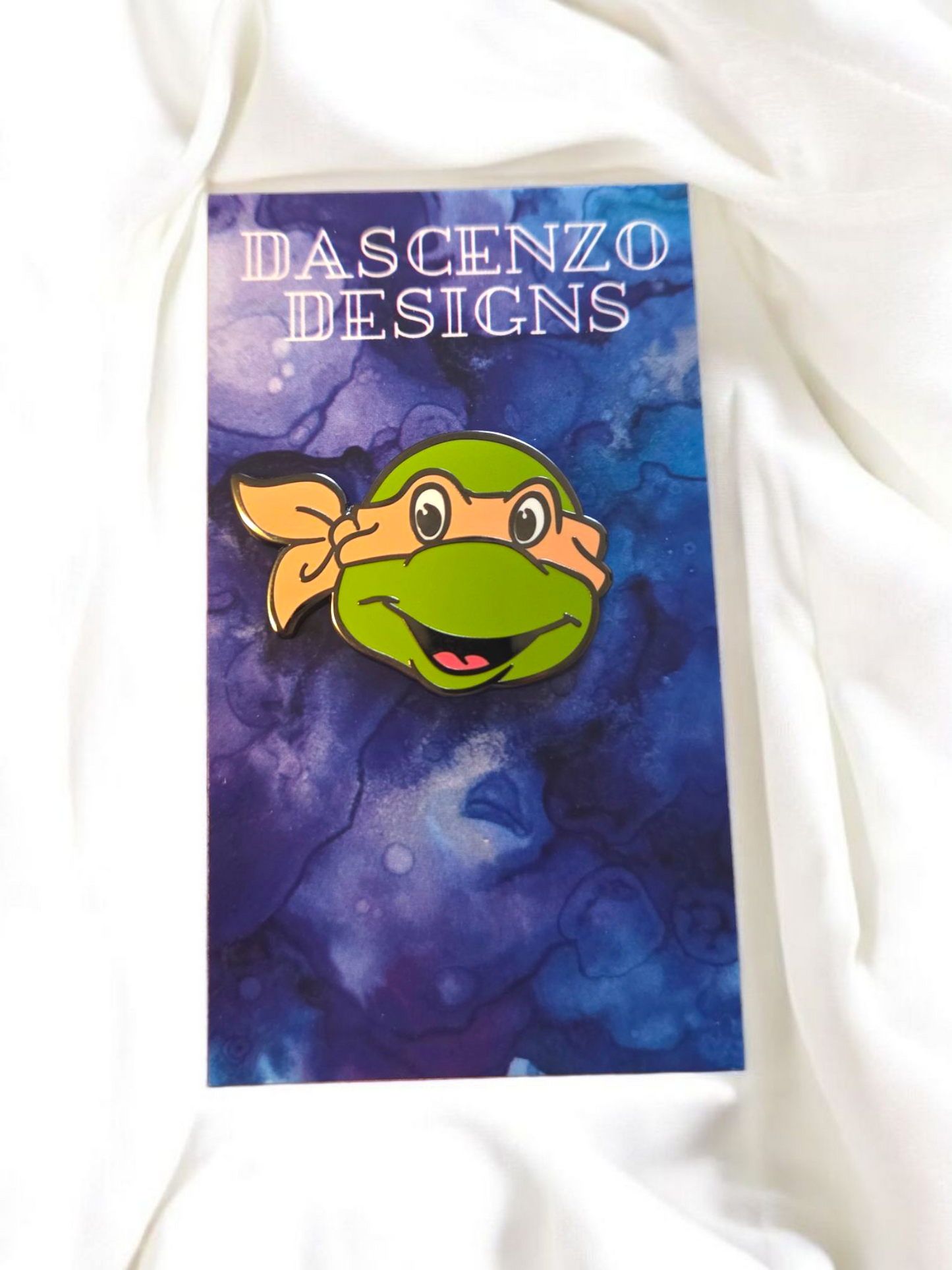 87 TMNT Headshot hard enamel pins