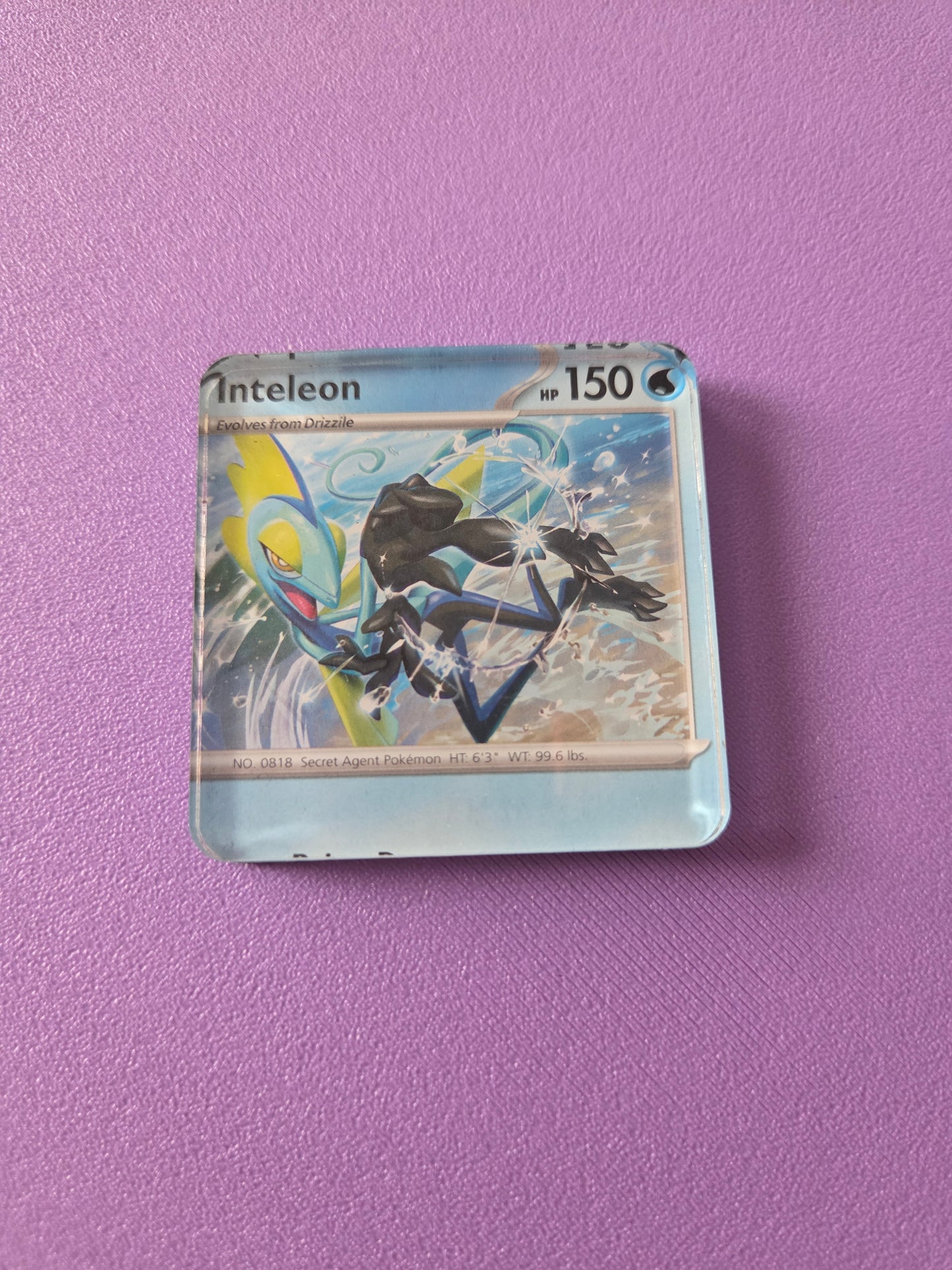 Upcycled Pokemon Card Magnets: Water Type