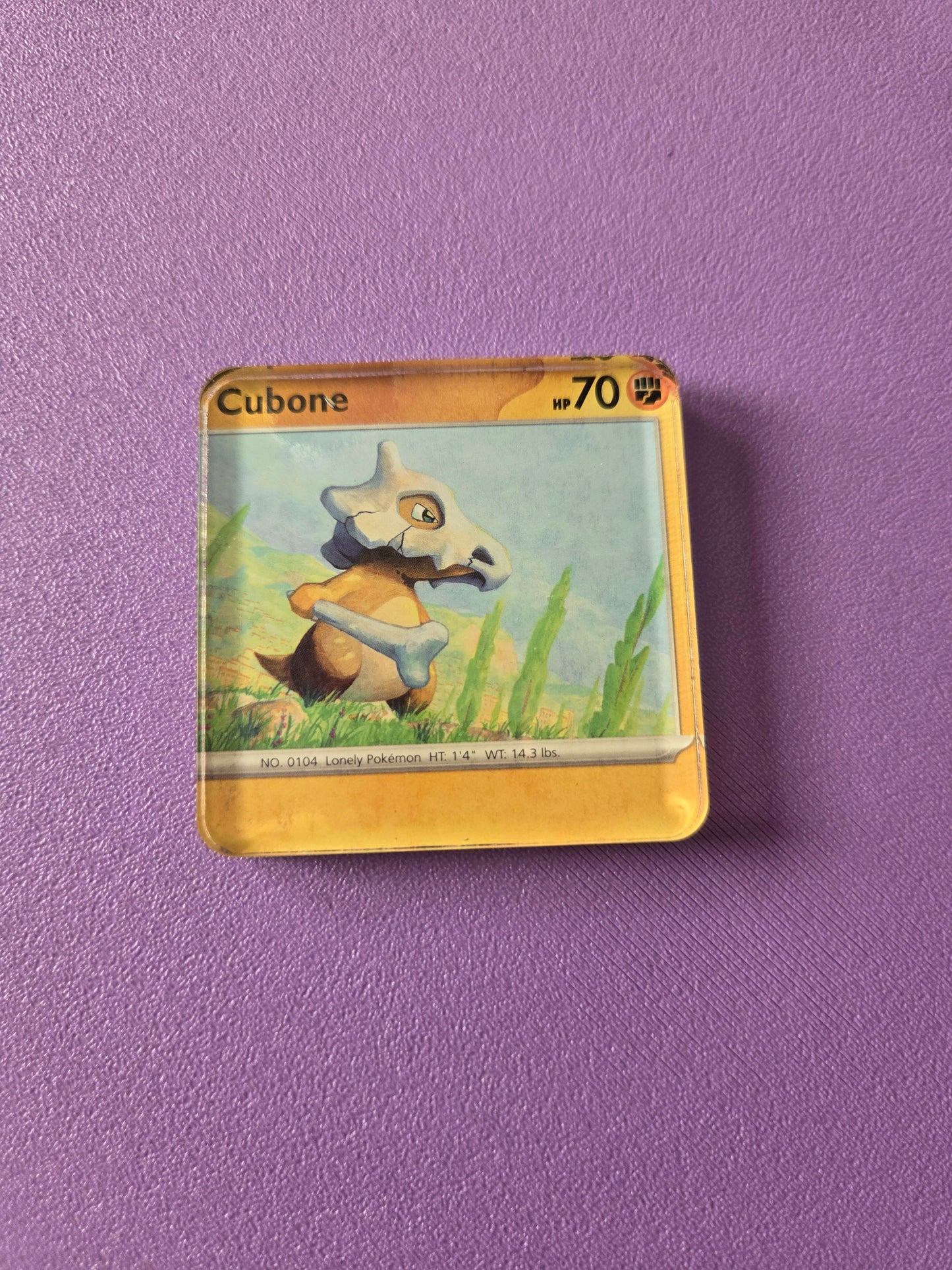 Upcycled Pokemon Card Magnets: Fighting Type