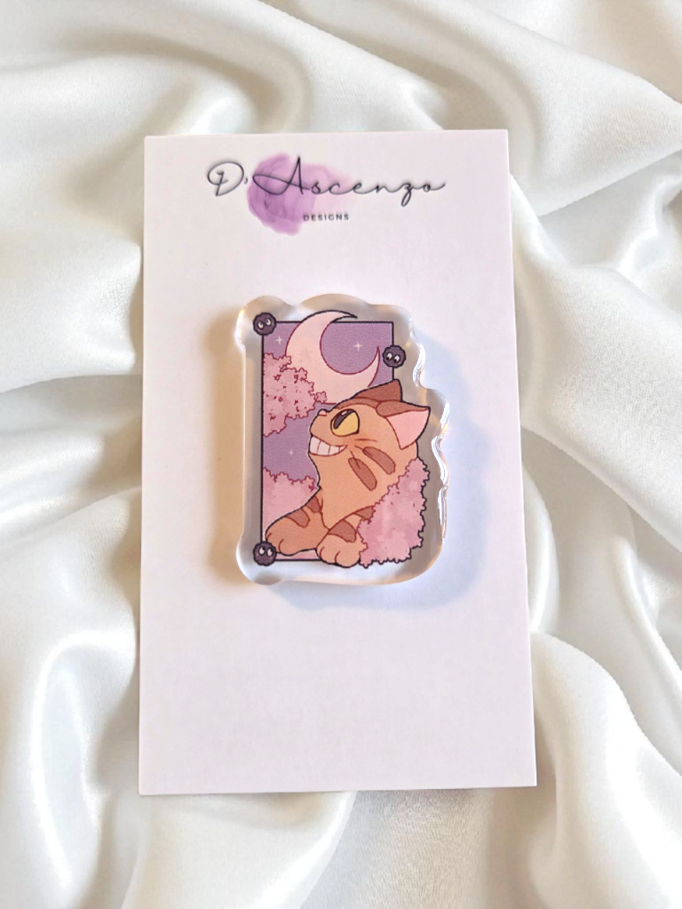 Ghibli Acrylic Panel Pin: Cat Bus