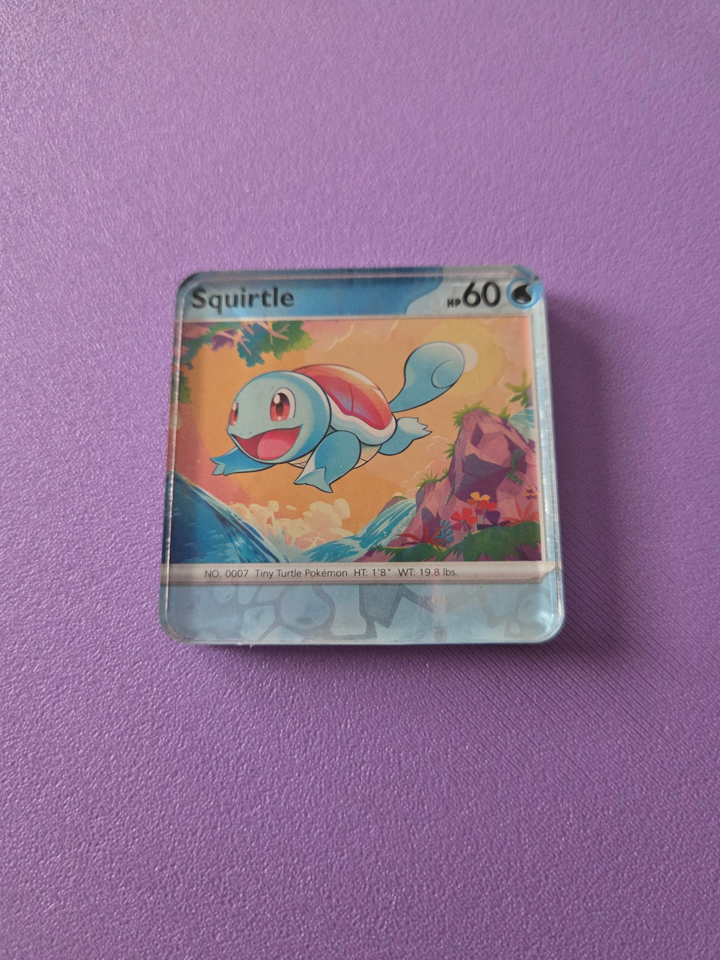 Upcycled Pokemon Card Magnets: Water Type