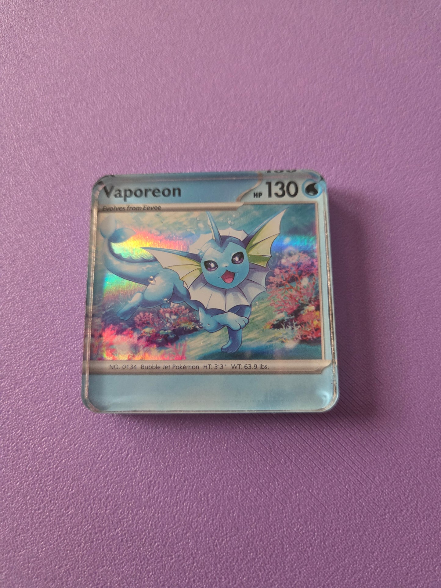 Upcycled Pokemon Card Magnets: Water Type
