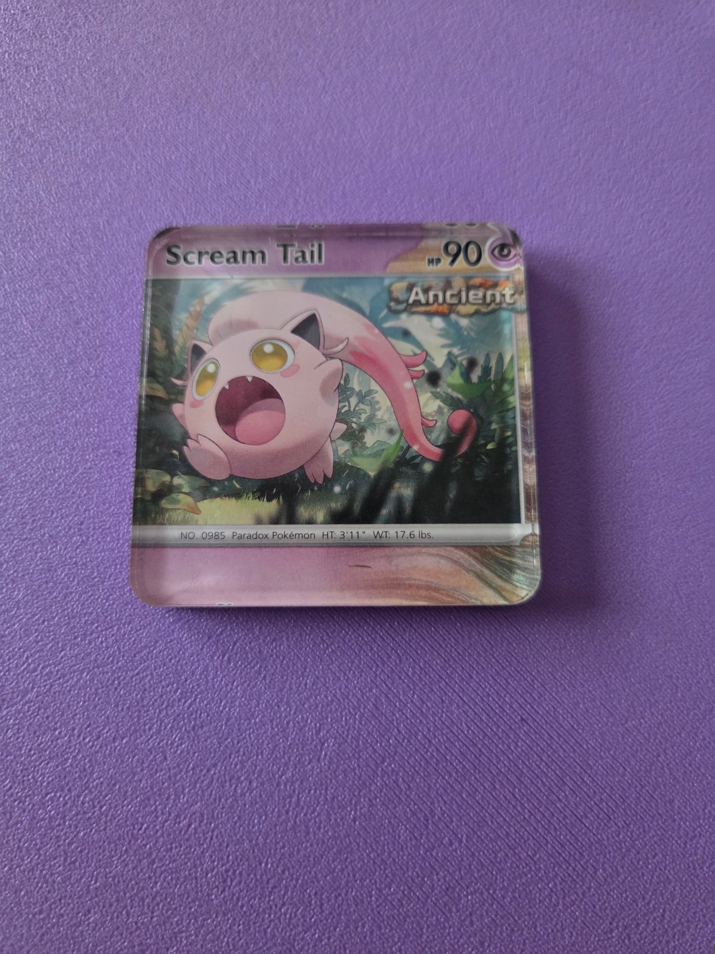 Upcycled Pokemon Card Magnets: Psychic Type