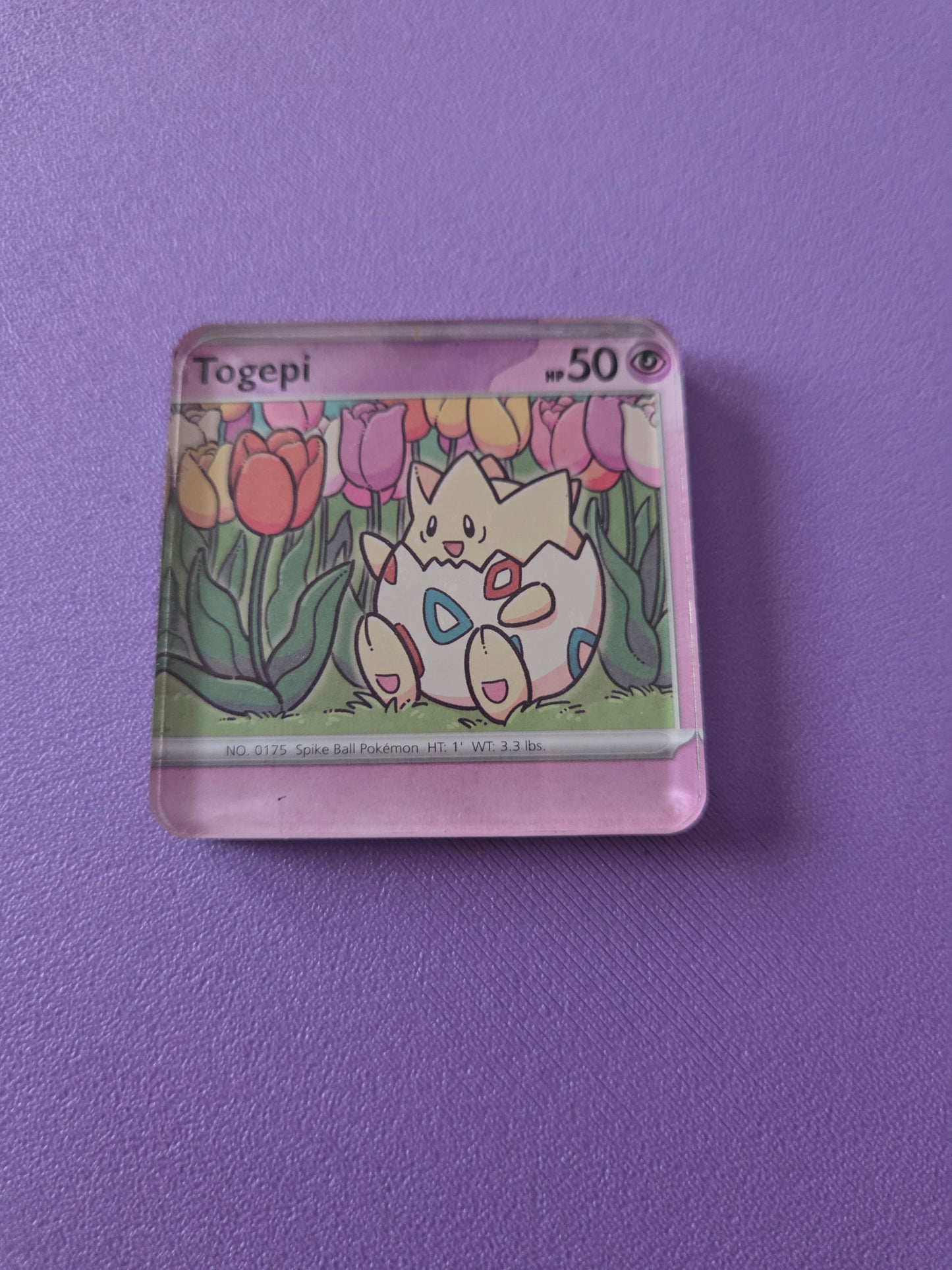 Upcycled Pokemon Card Magnets: Psychic Type