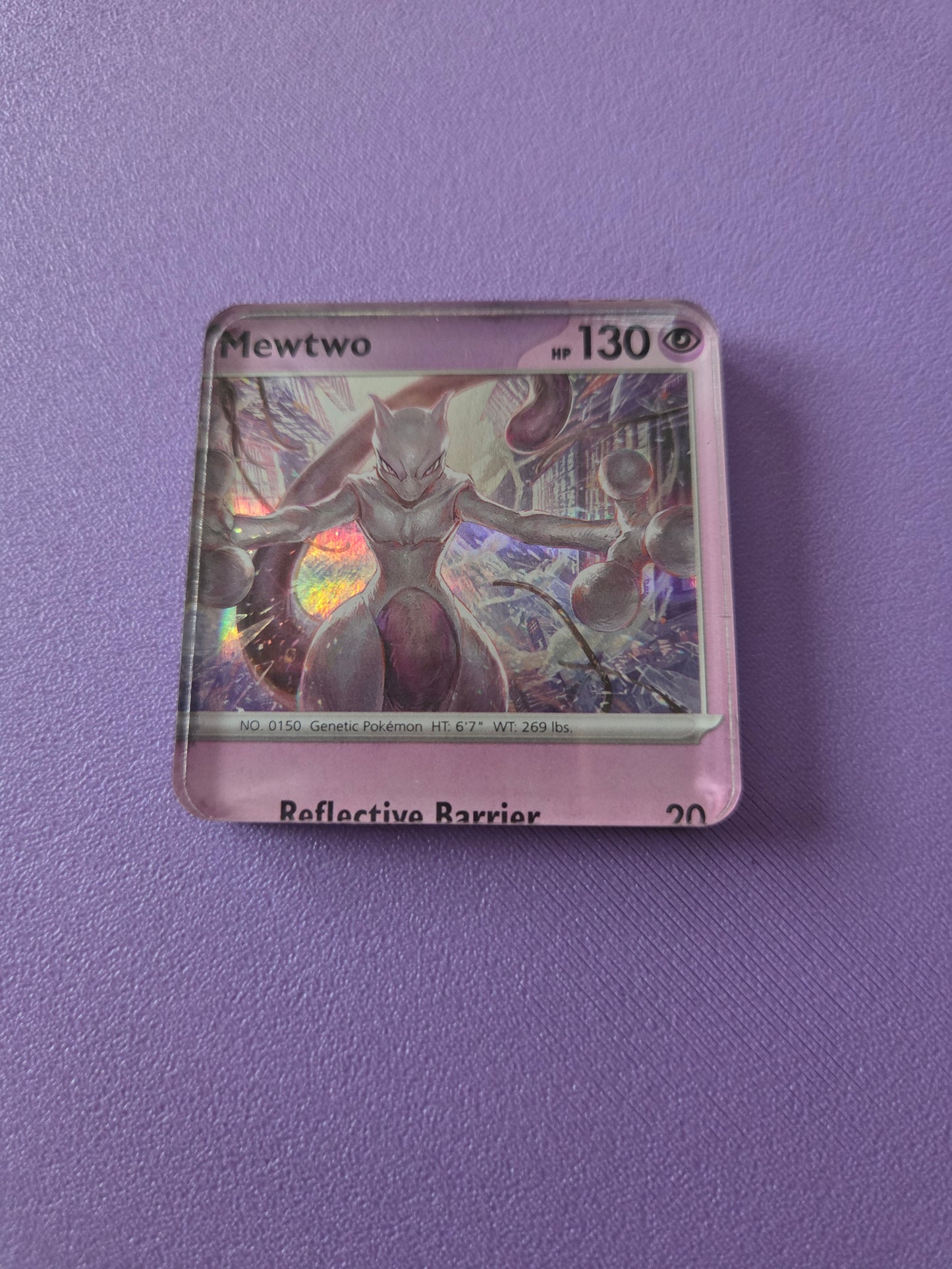 Upcycled Pokemon Card Magnets: Psychic Type