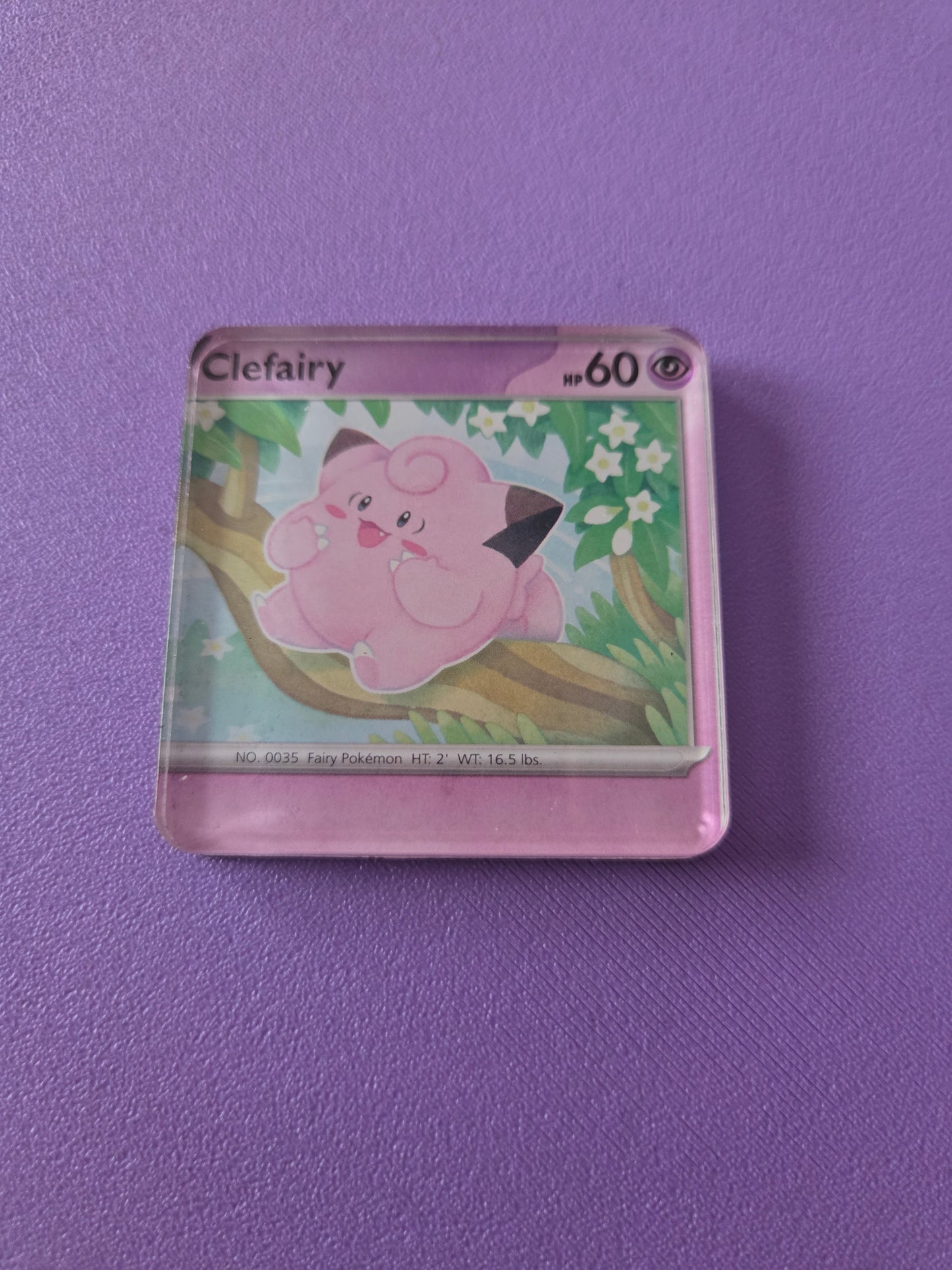 Upcycled Pokemon Card Magnets: Psychic Type