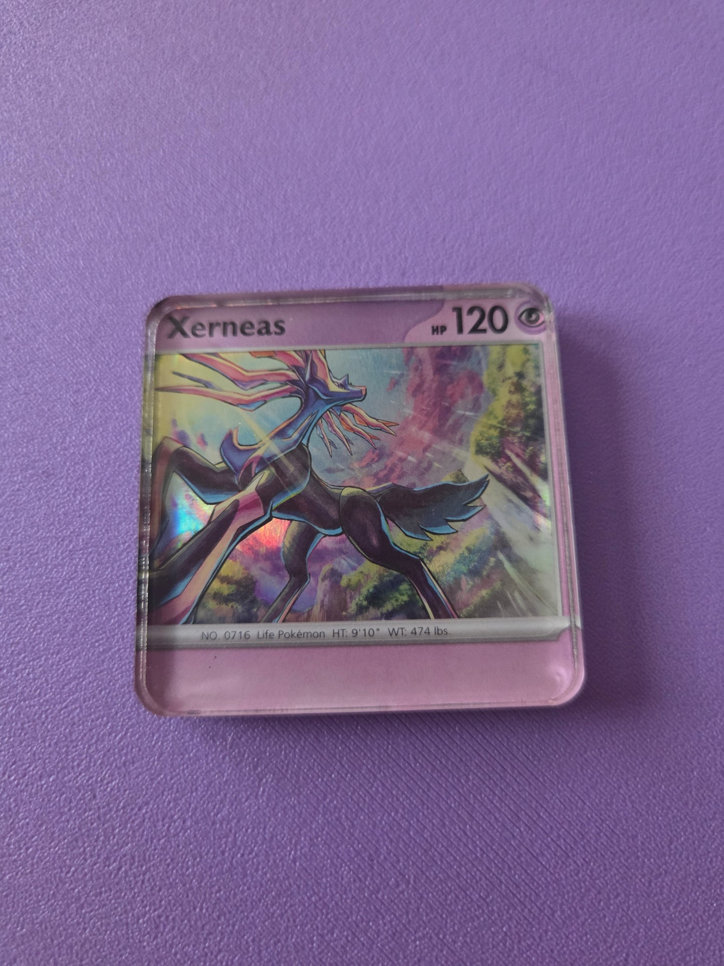Upcycled Pokemon Card Magnets: Psychic Type