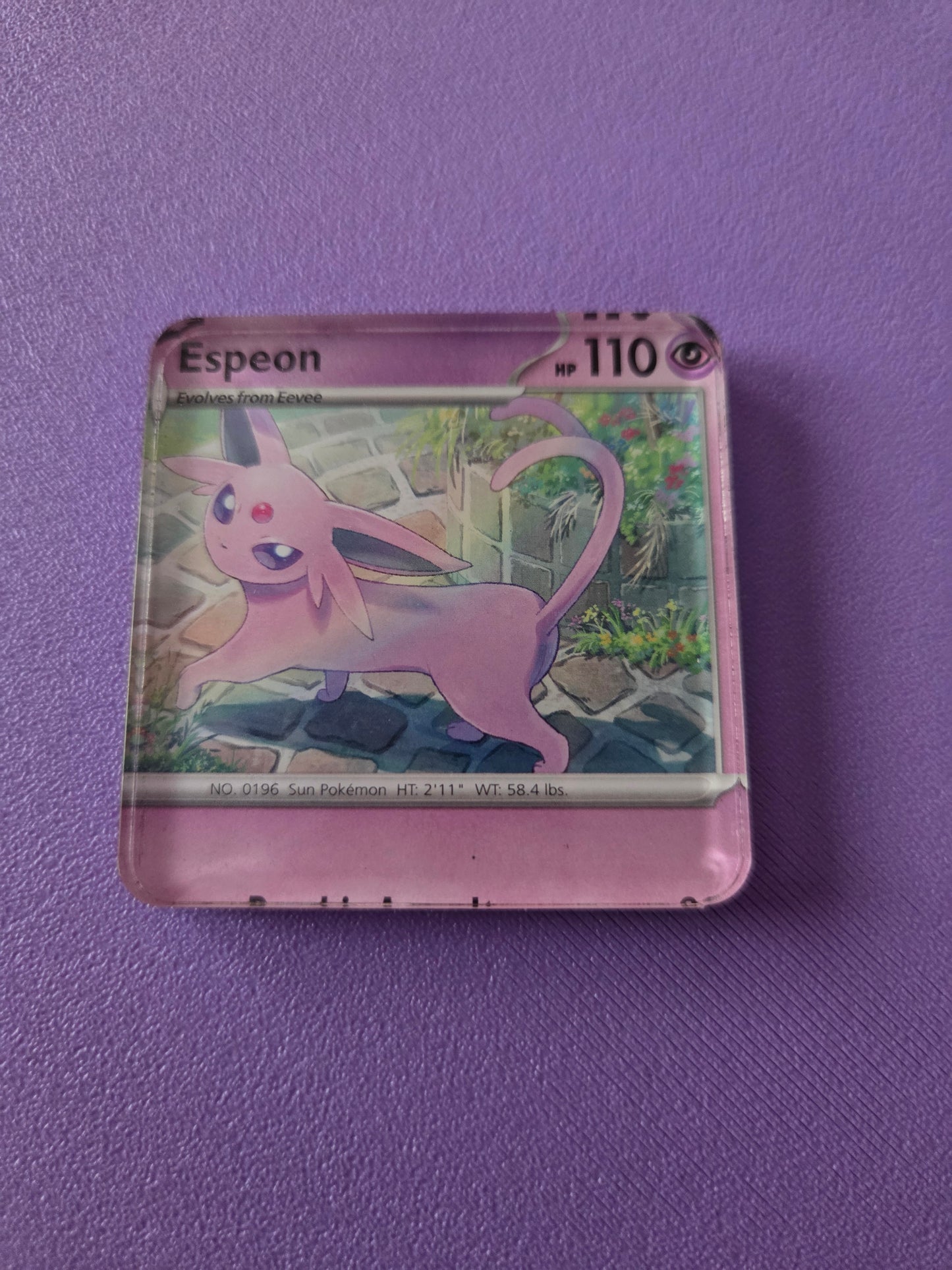 Upcycled Pokemon Card Magnets: Psychic Type