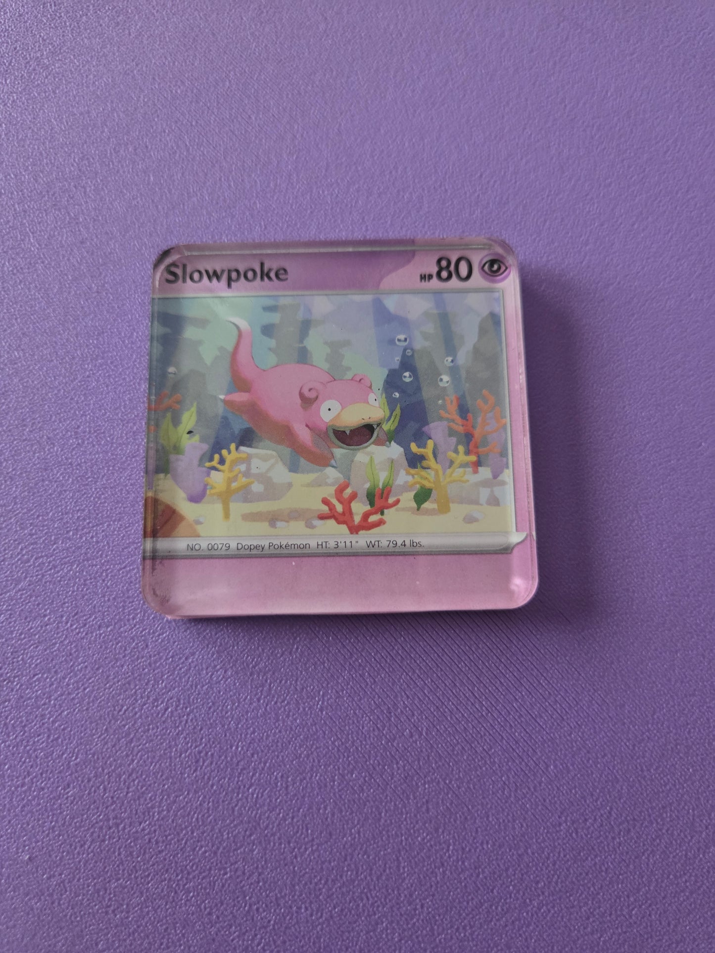 Upcycled Pokemon Card Magnets: Psychic Type