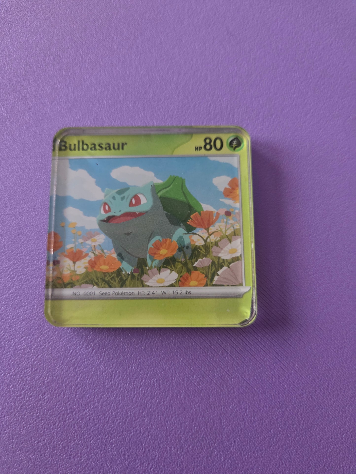 Upcycled Pokemon Card Magnets: Grass Type