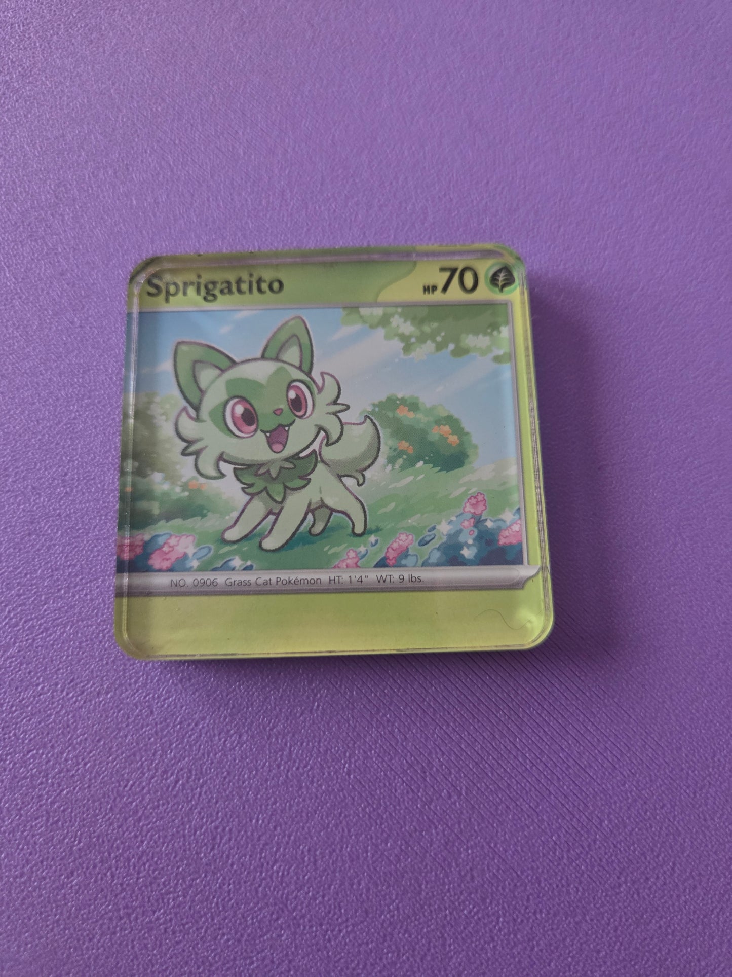 Upcycled Pokemon Card Magnets: Grass Type