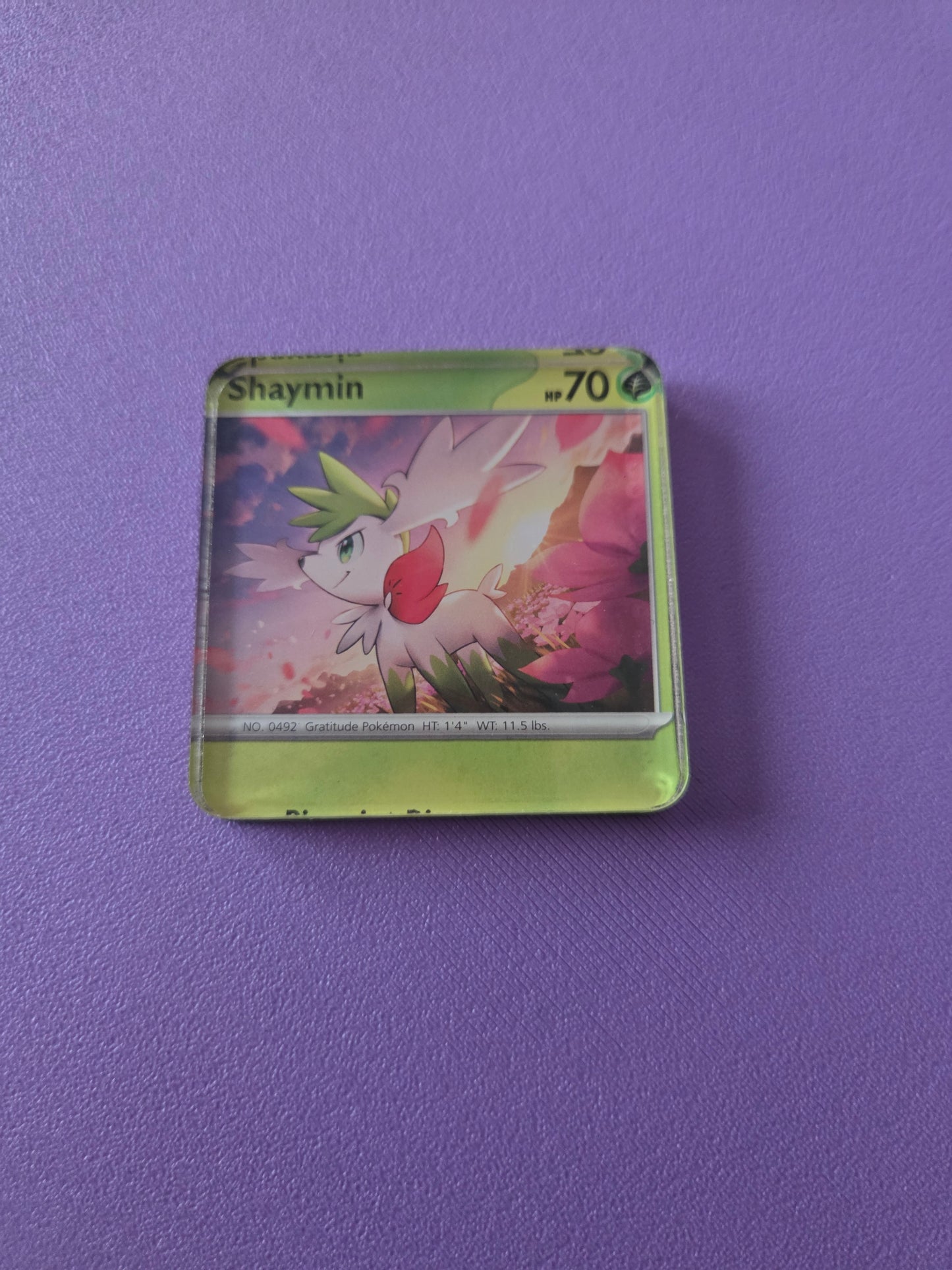 Upcycled Pokemon Card Magnets: Grass Type