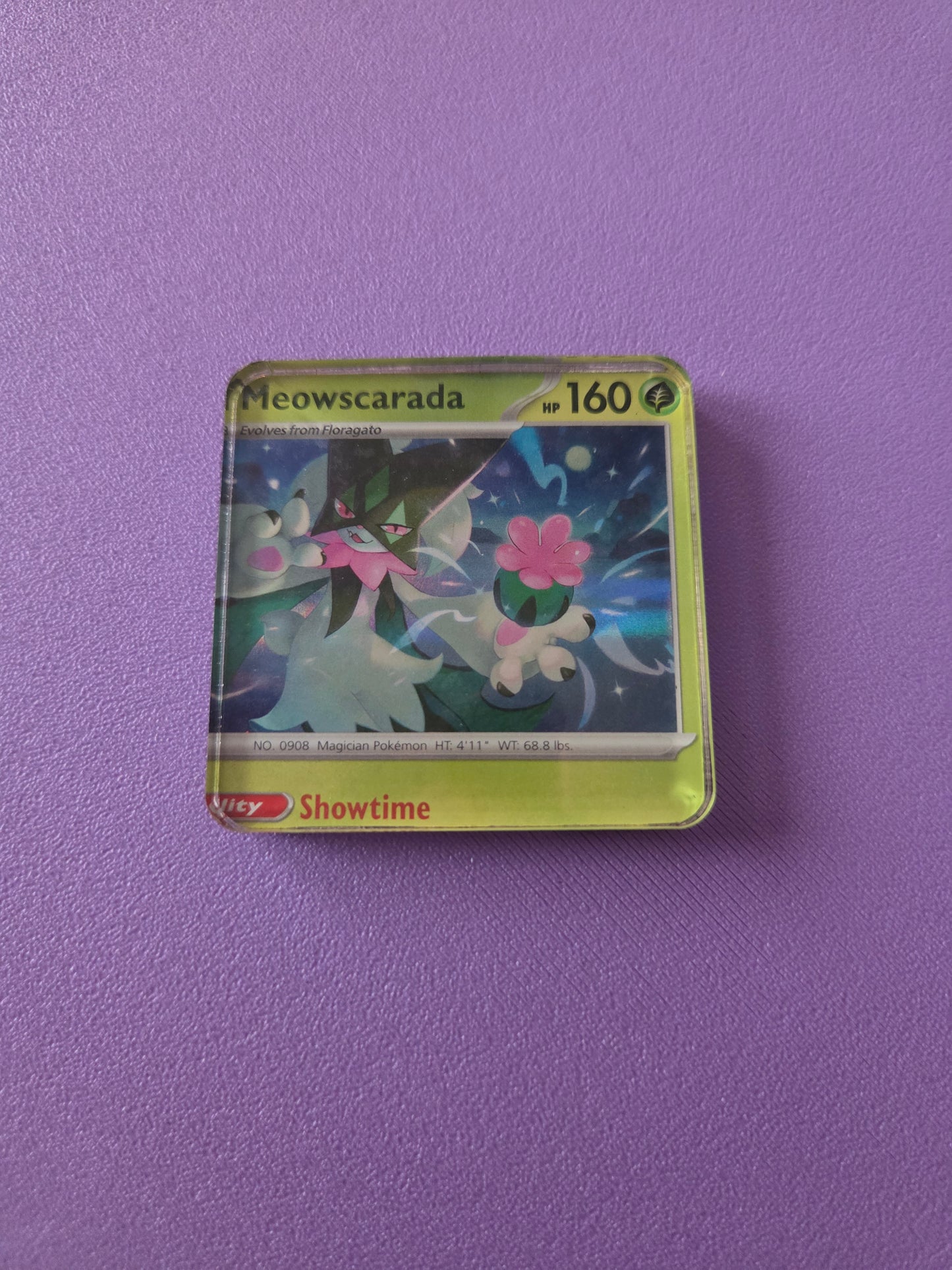 Upcycled Pokemon Card Magnets: Grass Type