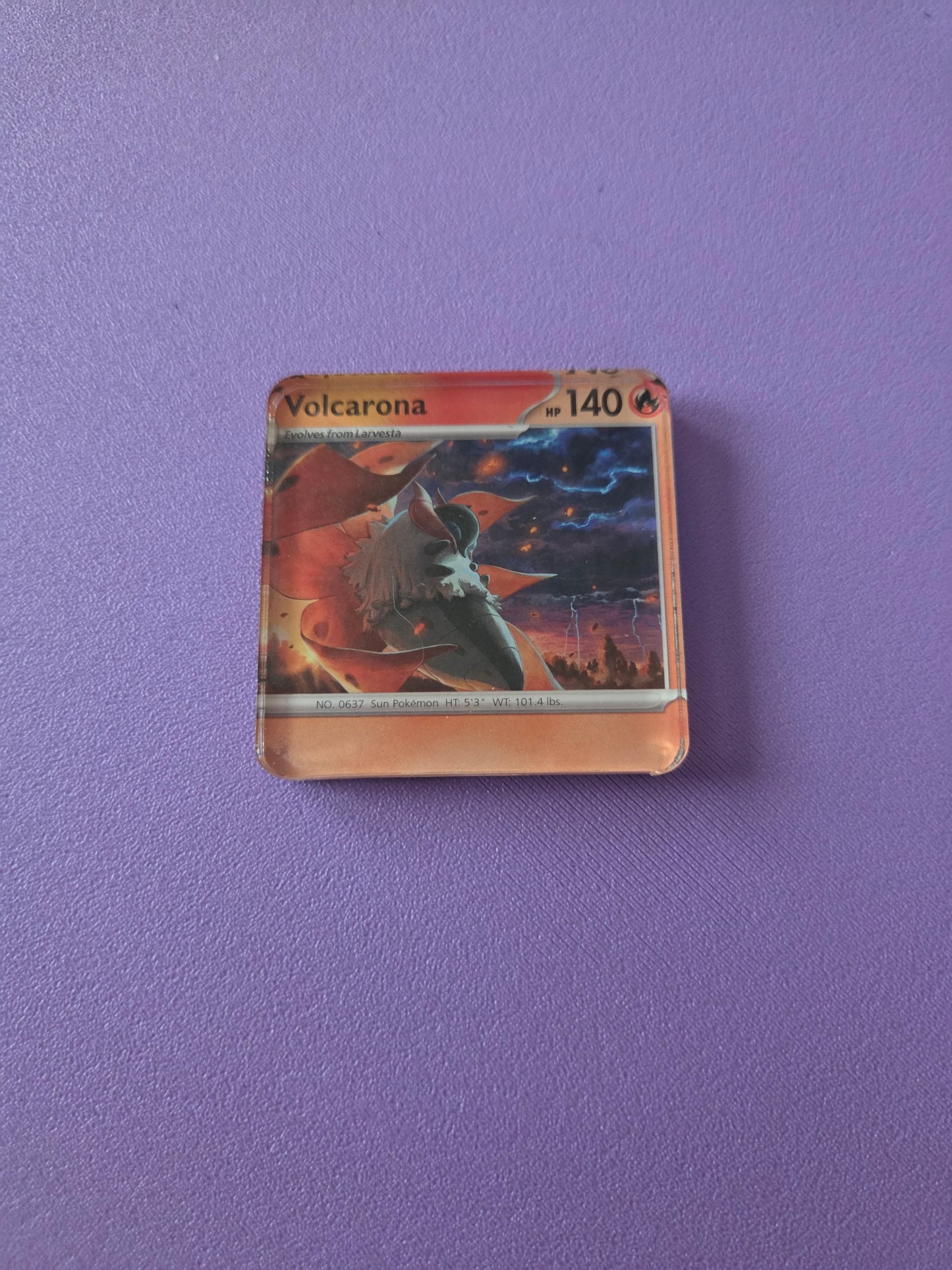 Upcycled Pokemon Card Magnets: Fire Type