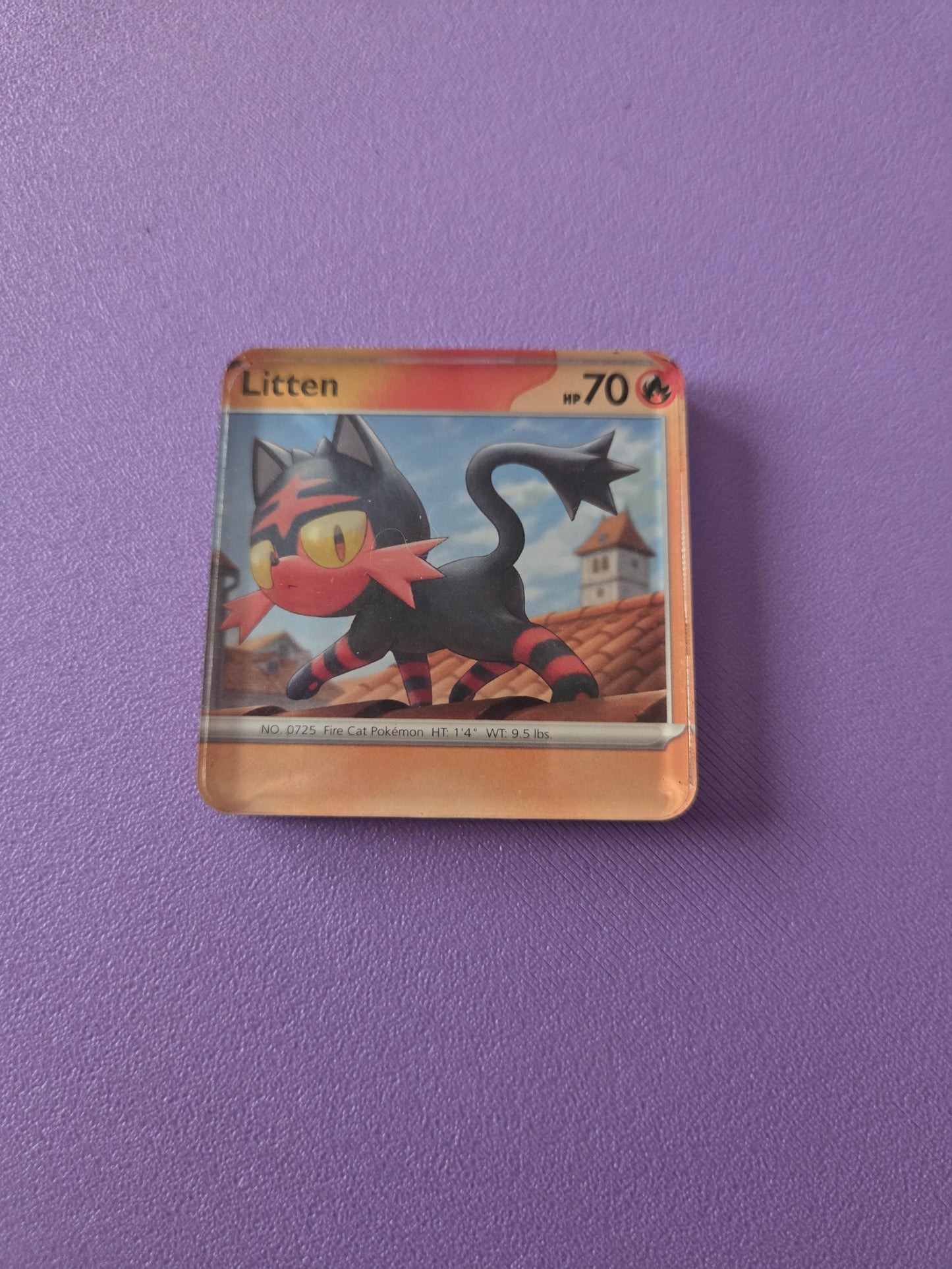 Upcycled Pokemon Card Magnets: Fire Type