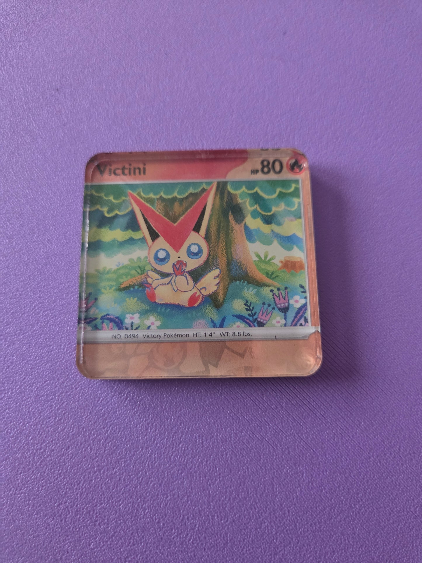 Upcycled Pokemon Card Magnets: Fire Type