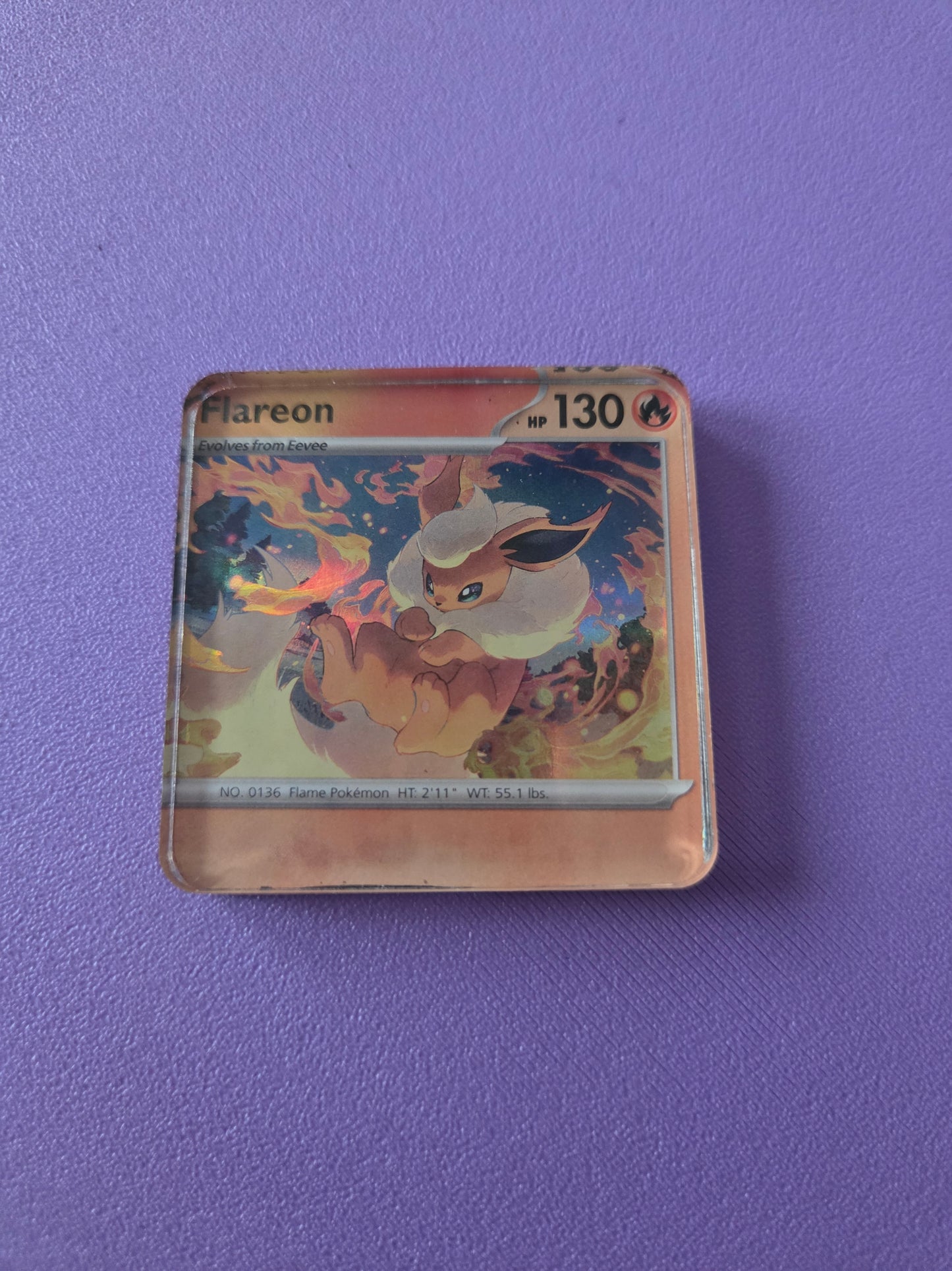 Upcycled Pokemon Card Magnets: Fire Type