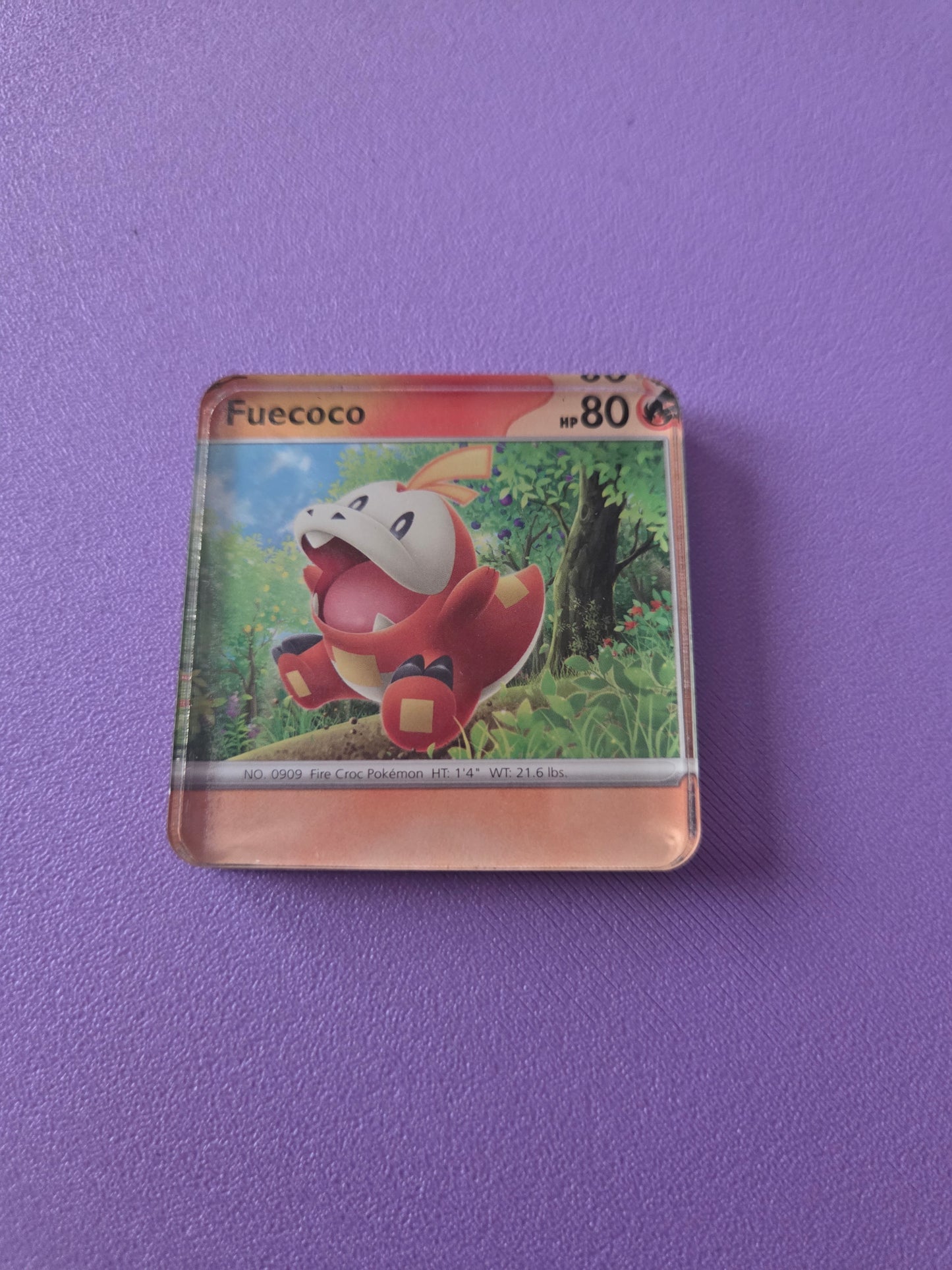 Upcycled Pokemon Card Magnets: Fire Type