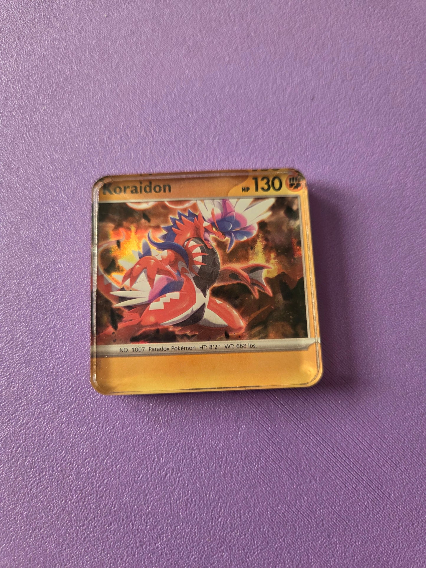 Upcycled Pokemon Card Magnets: Fighting Type