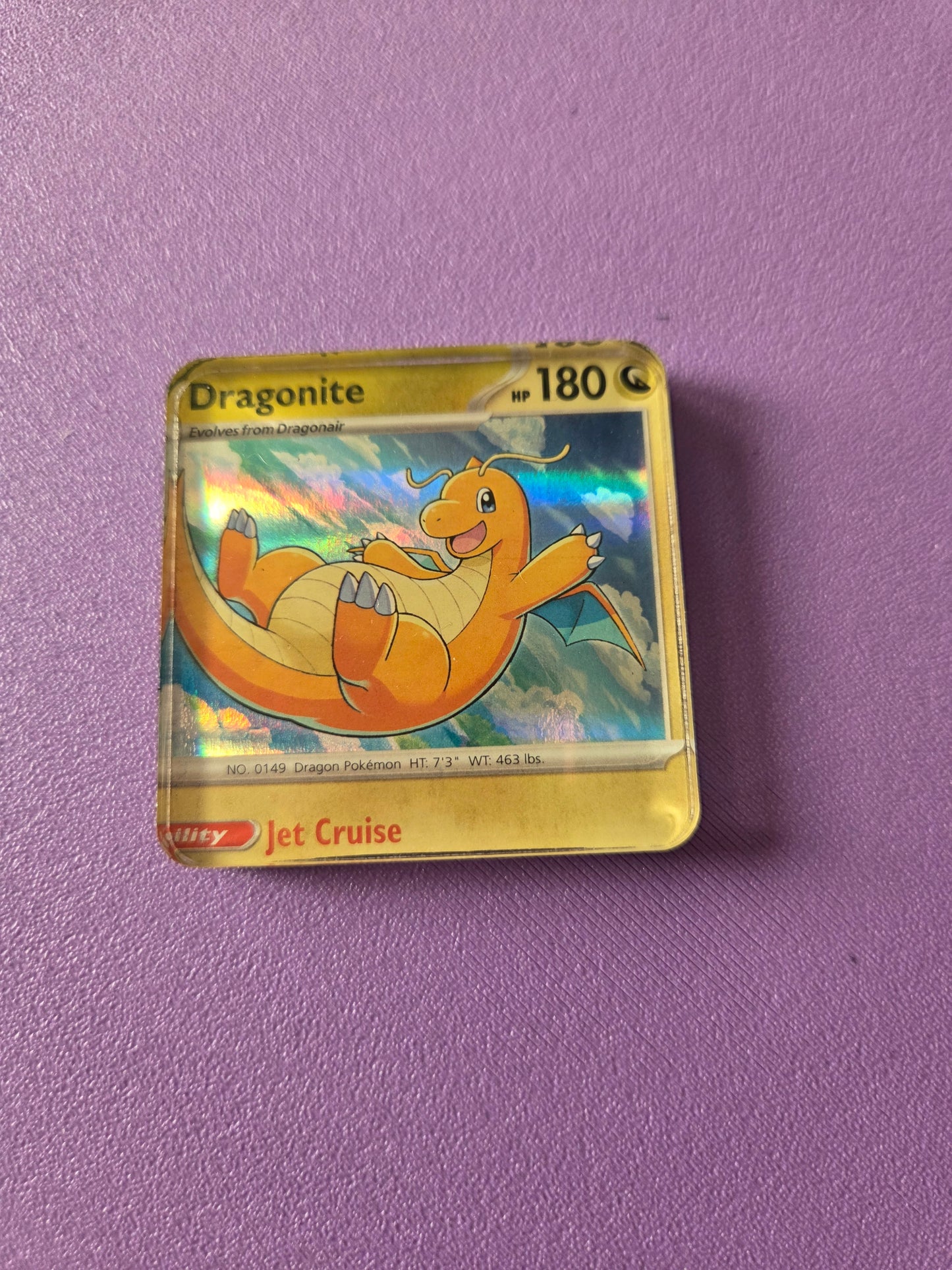 Upcycled Pokemon Card Magnets: Dragon Type