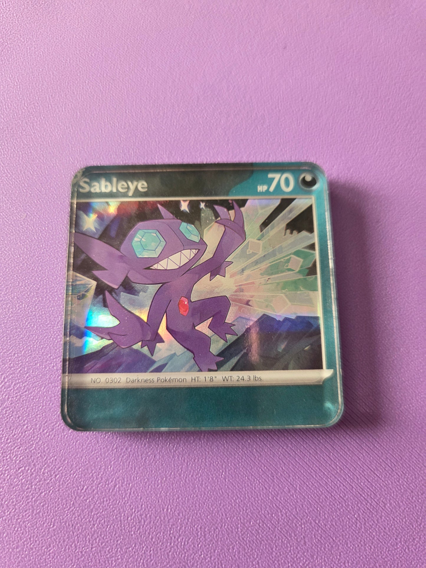 Upcycled Pokemon Card Magnets: Dark Type