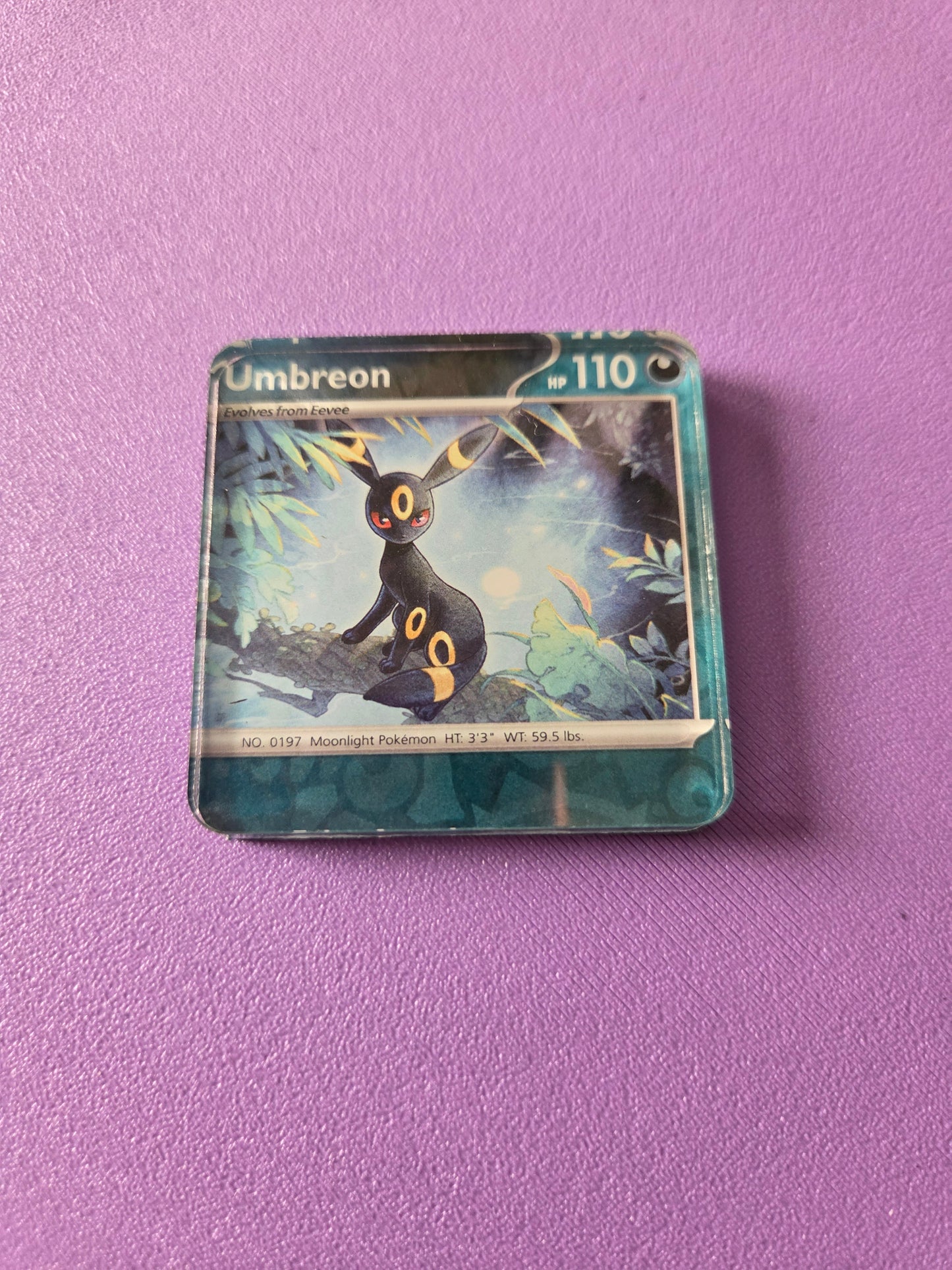 Upcycled Pokemon Card Magnets: Dark Type