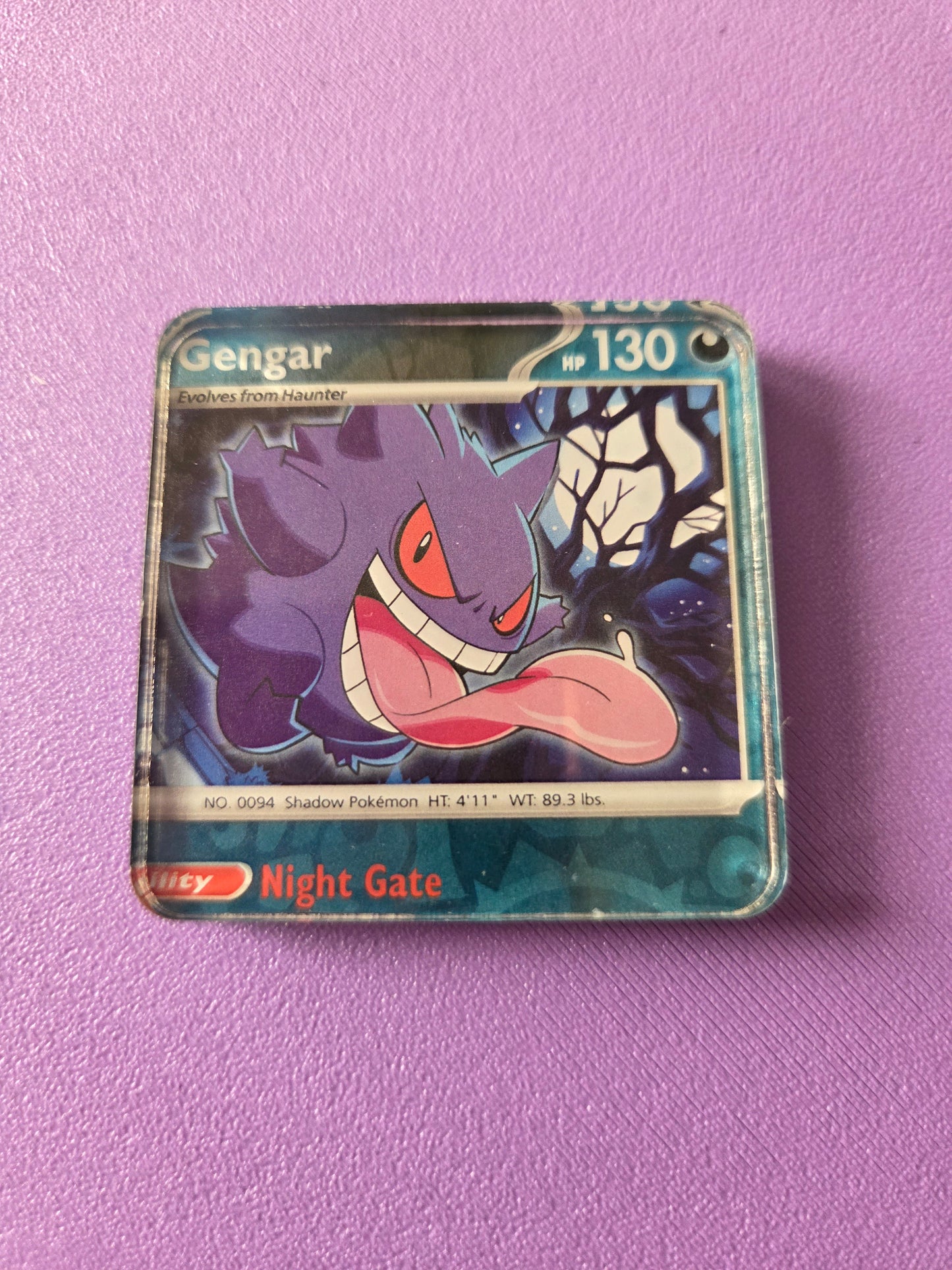 Upcycled Pokemon Card Magnets: Dark Type