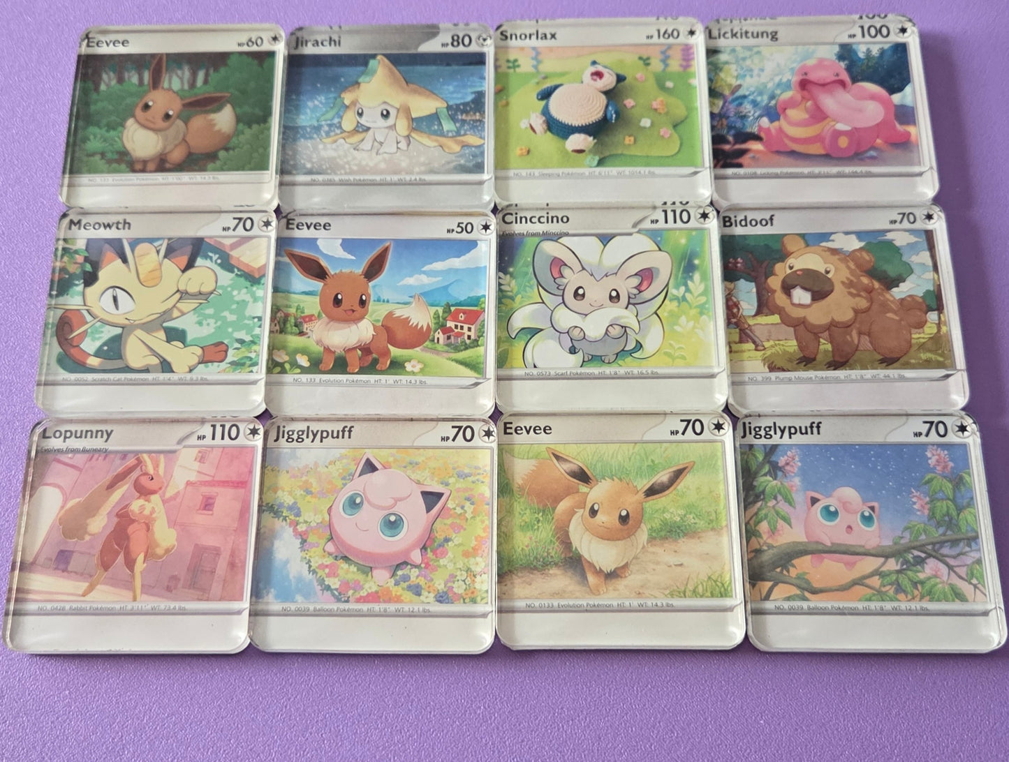 Upcycled Pokemon Card Magnets: Normal Type