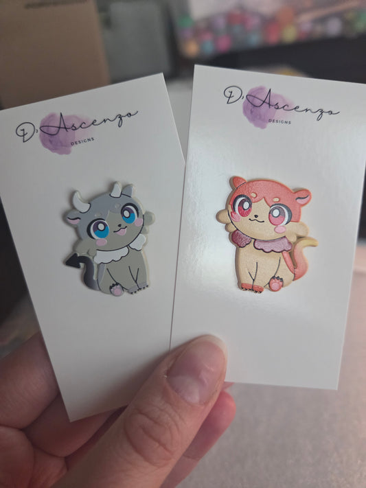 Honkai Star Rail HSR Chimera Enamel Pins: Beagle Coconut and Fig Stew