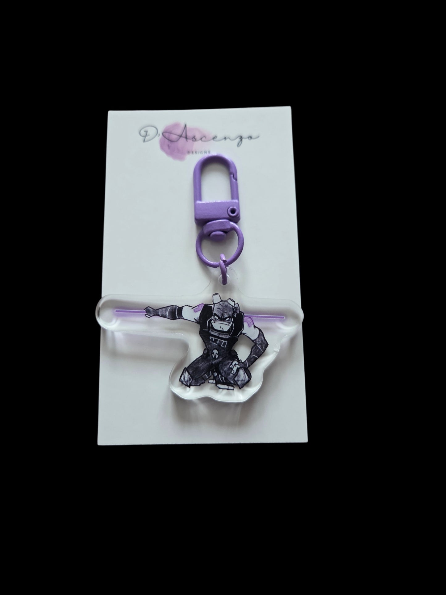 ROTTMNT Acrylic Keychain - Future Donnie Emichen Collab