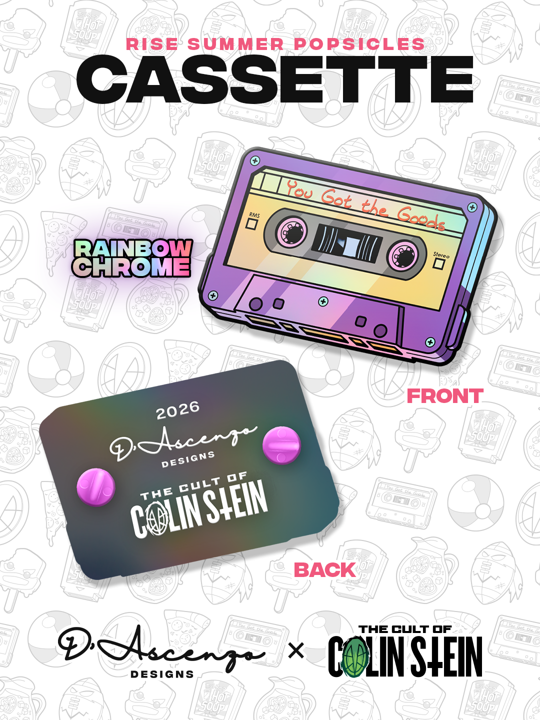 ROTTMNT: Popsicle Enamel Pins - TheColinStein Collab Series