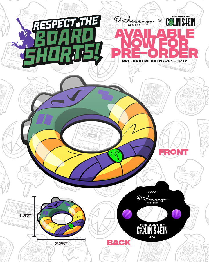 ROTTMNT: Turtle Tubes Enamel Pins - TheColinStein Collab Series