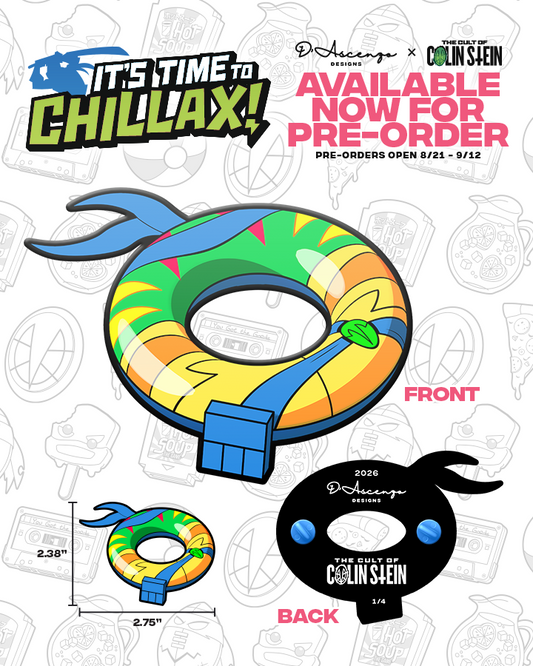 ROTTMNT: Turtle Tubes Enamel Pins - TheColinStein Collab Series