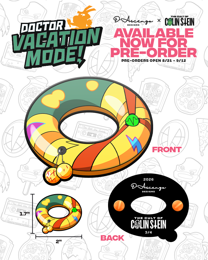 ROTTMNT: Turtle Tubes Enamel Pins - TheColinStein Collab Series