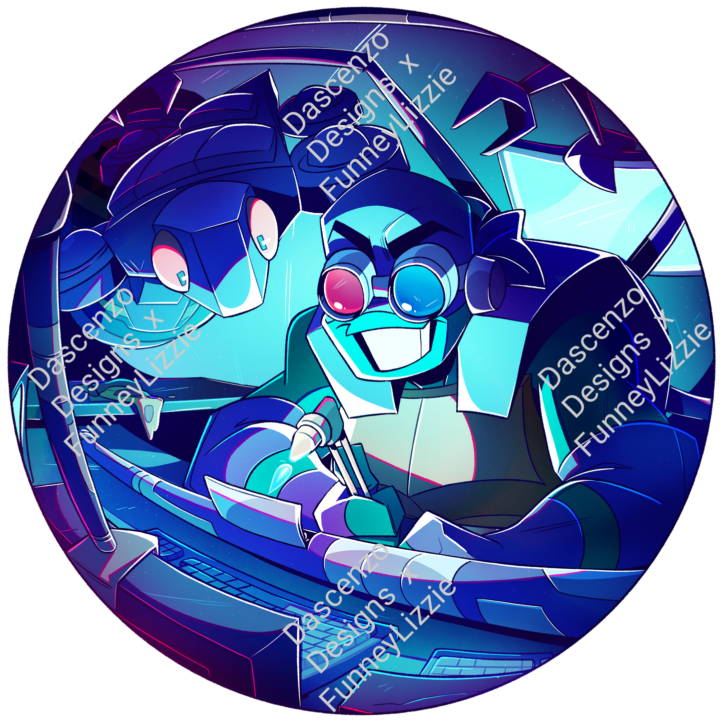 ROTTMNT Donnie Lab Deluxe Enamel Pin