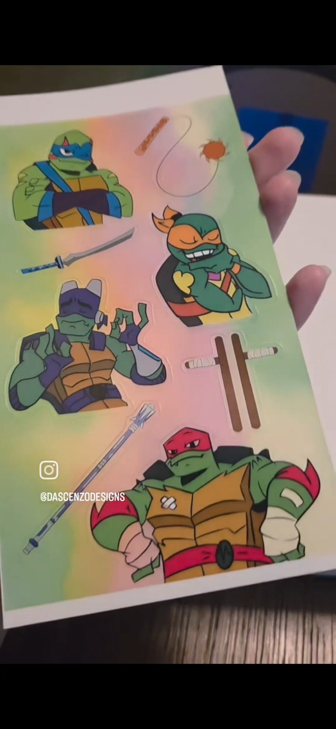 ROTTMNT: Rise Sticker Sheet