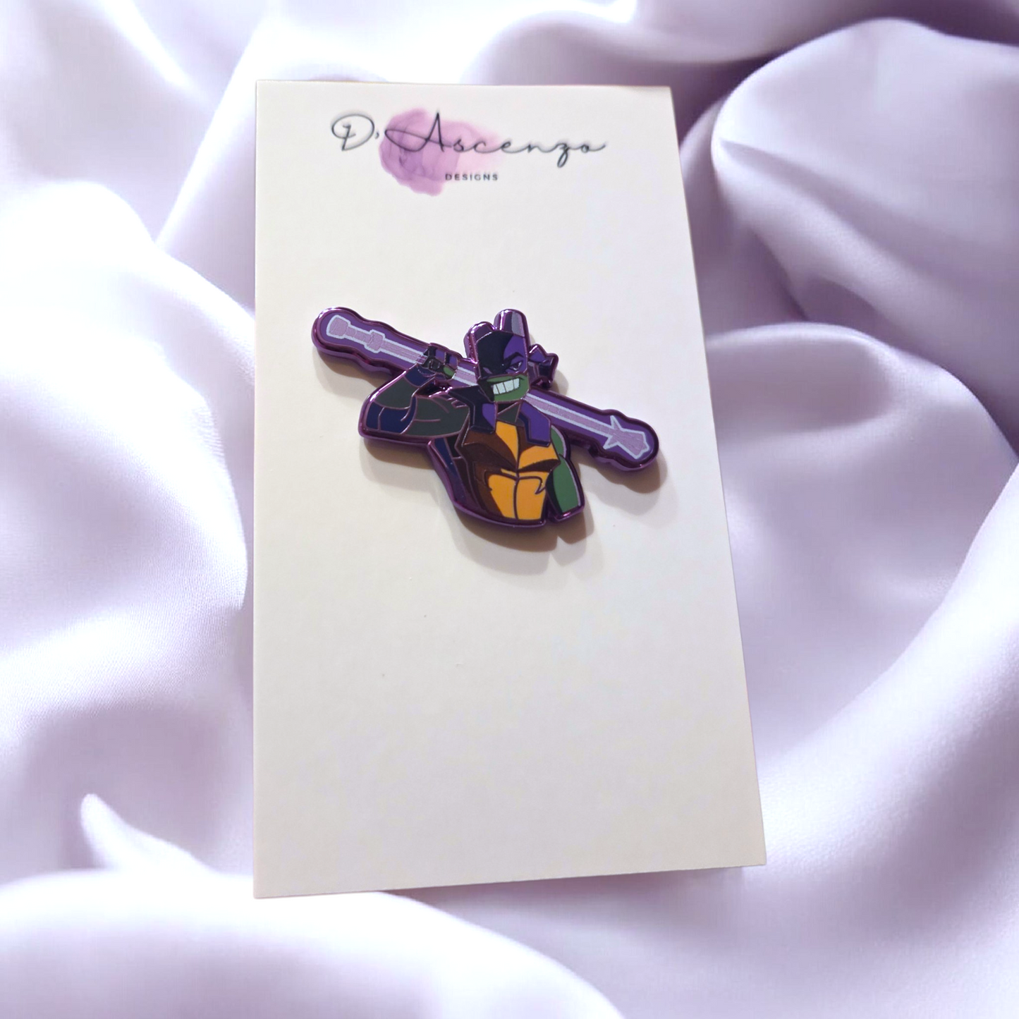 ROTTMNT Mystic Magic Donnie chrome enamel pin