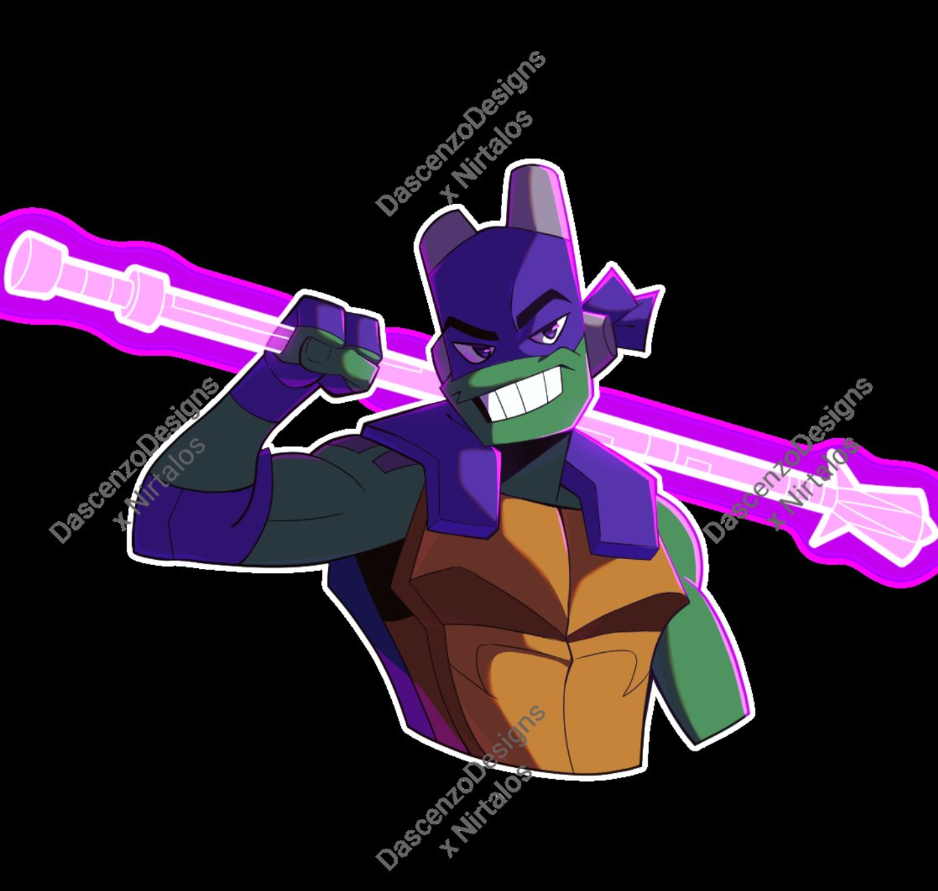 ROTTMNT Mystic Magic Donnie chrome enamel pin