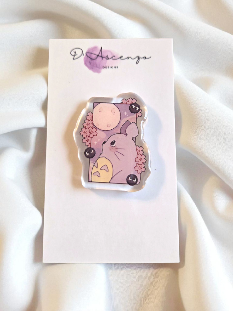 Ghibli Acrylic Panel Pin: Totoro