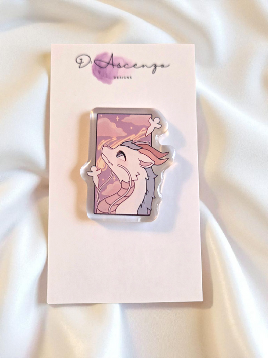 Ghibli Acrylic Panel Pin: Haku