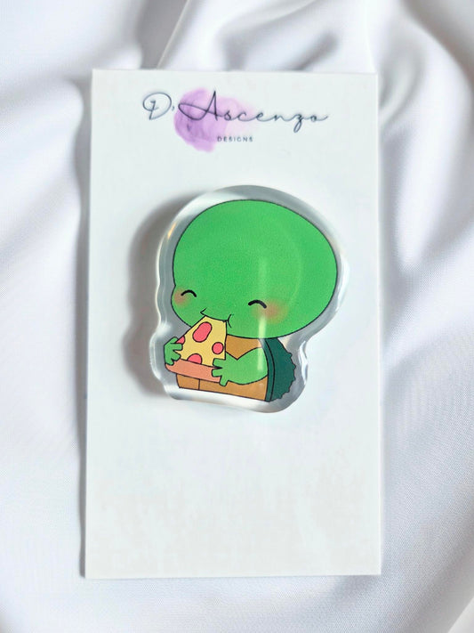 ROTTMNT Acrylic Pin: Pizza Time Raph