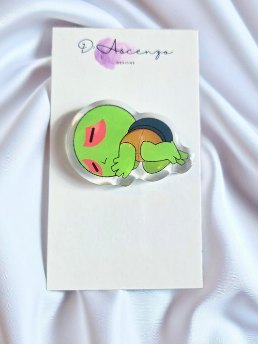 ROTTMNT Acrylic Pin: Sleepy Time Leo